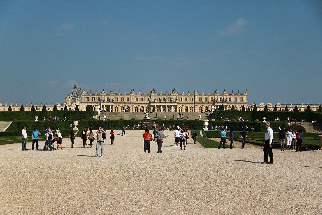 La façade jardin du château de Versailles